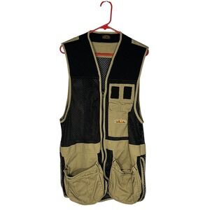 FieldLine‎ Mesh Shooting Vest Med/Large – Black/Beige – Clay Target Hunting